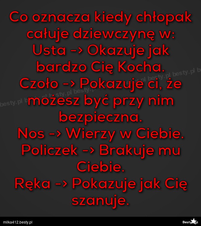 BESTY.pl Co oznacza kiedy chłopak całuje dziewczynę w