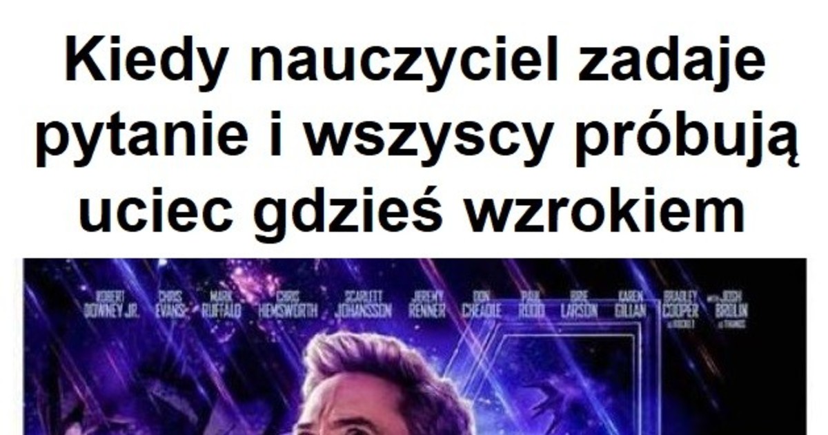 Bestypl Kiedy Nauczyciel Zadaje Pytanie I Wszyscy Próbują Uciec Gdzieś Wzrokiem 5611